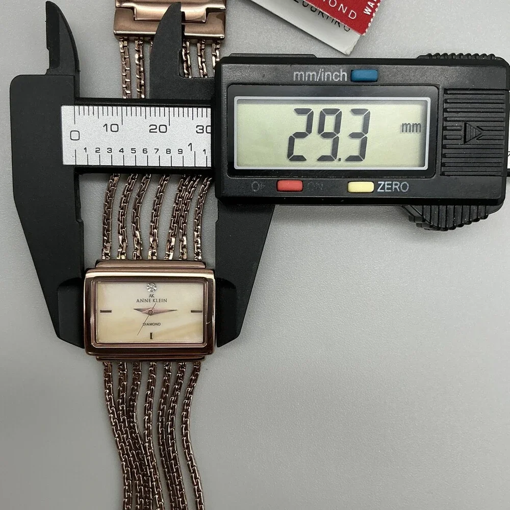 Anne Klein 753H/2 Womens Watch 29mm Rose Gold Diamond New Battery 7.25